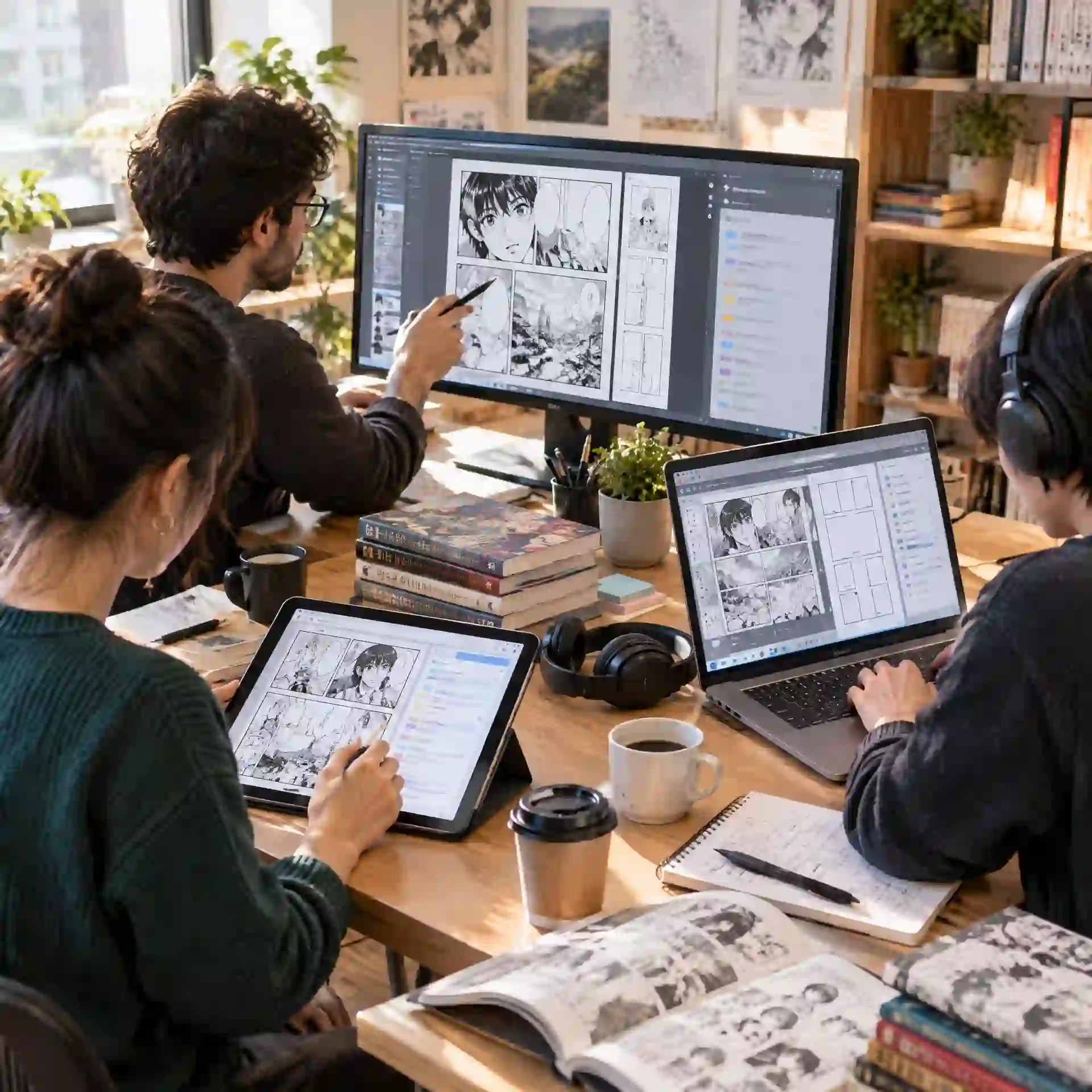 格字漫画翻译器的模型选择界面,展示多种 AI 方案、质量设置和兼顾速度与细节的漫画翻译工作流。